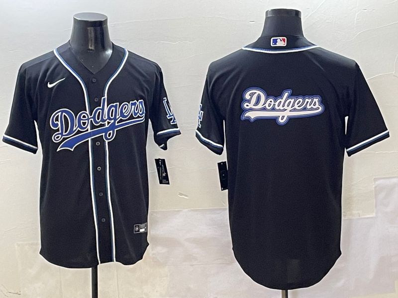 Men 2025 Los Angeles Dodgers Blank Black Three generations Fashion Nike MLB Jersey style 18
